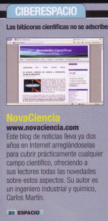 NovaCiencia en revista Espacio